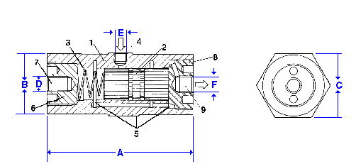 Technische Zeichnung von Kolbenvibratoren